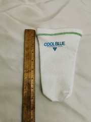 Cool Blue 3 Ply Prosthetic Sock w/ sewnHole Size 1, 2 Length 8-12 Model CB3HMSH2