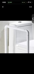 LGLFDJ.Floor-Standing Toilet Rails, Stainless Steel Frame Support Grab Bar, Home