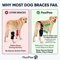 Dog Knee Brace for Torn ACL & CCL, Luxating Patella Support, Cold Therapy, Stabi