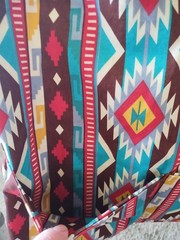 Multicolor Fabric Walker Bag with Multiple Pockets for Adults, Indoor, Outdoor.