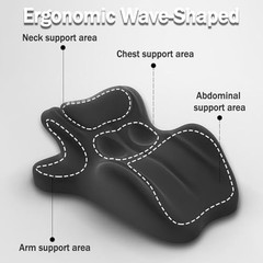 Couples Comfort Cushion, 27° Angle Pillow for Reducing Waist & Butt Pressure