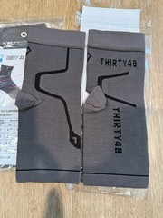 2 Pairs THIRTY48 – Ankle Compression Socks Gray Unisex Medium Plantar Fasciitis