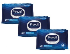 Prevail Adult Washcloths Softpack, 12″ x 8″, 48 Count – Pack of 3