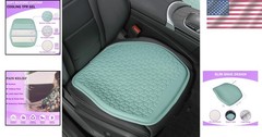Non-Slip Gel Seat Cushion, 18.9×18.1 Inch – Sciatica Relief for Cars & Office