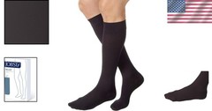 Relief Graduated Compression Socks, Black, Medium