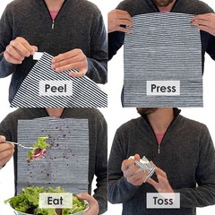 Neatsheets Disposable Bibs For Adults Tab Napkins For Eating Personal Use Home