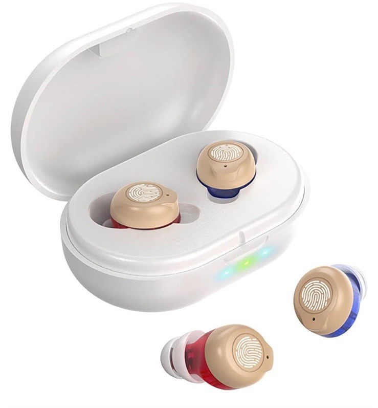 Nano Rechargeable Touch Hearing Aids for Seniors & Adults Severe Hearing Loss