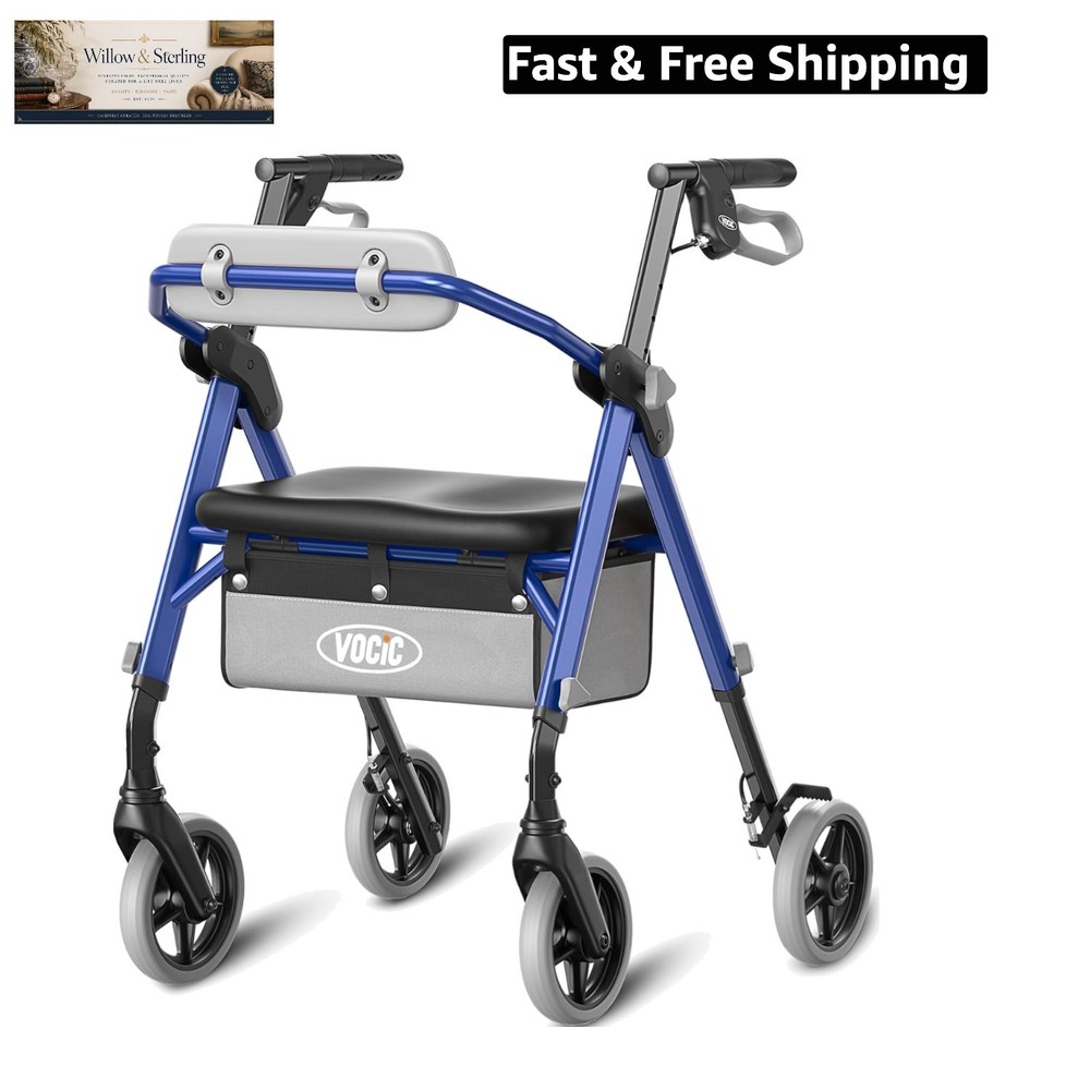 Walkers for Seniors, Rollator Walker with Seat, Max 380 lbs, Avant Walkers wi…