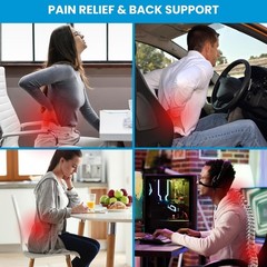 Medium Soft Back Support Pillow – Perfect for Office Workers and Travelers Alike