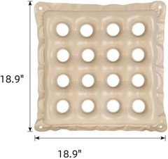 Inflatable Seat Cushion 17×17 for Pressure Relief, Wheelchair Air Waffle Pad