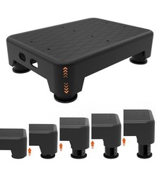 LIFTOZA 5-Level Adjustable Step Stool, 700 LBS Capacity Safety Bed Step for Seni