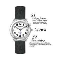Big English Talking Watch for Visually impaired Speaks Clear and Loud Time, D…