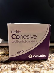 EAKIN COHENSIVE SLIMS CONVATEC 839005 BOX OF 10 ostomy supplies lot of 2 boxes