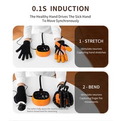 Robotic Hand Training Glove Heated Rechargeable Voice Control Individual Finger