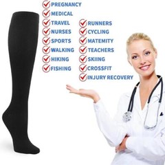 Compression Socks Multicolor Stockings Anti-embolism Opace Thin Knee High Socks