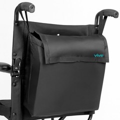 Vive Wheelchair Bag – Universal Storage Backpack for 1 Pack, Black