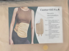 Castor Oil Pack Organic Compression Wrap Reusable, Adjustable & Comfortable