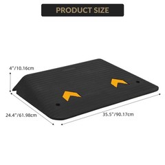 Eliteedge 4 Rise Threshold Ramps Doorway Heavy Duty 33000Lbs Capacitynon-Silp