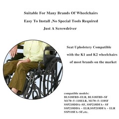 Wheelchair Replacement Seat 20 Inch Nylon Wheelchair Seat Parts with Hardware