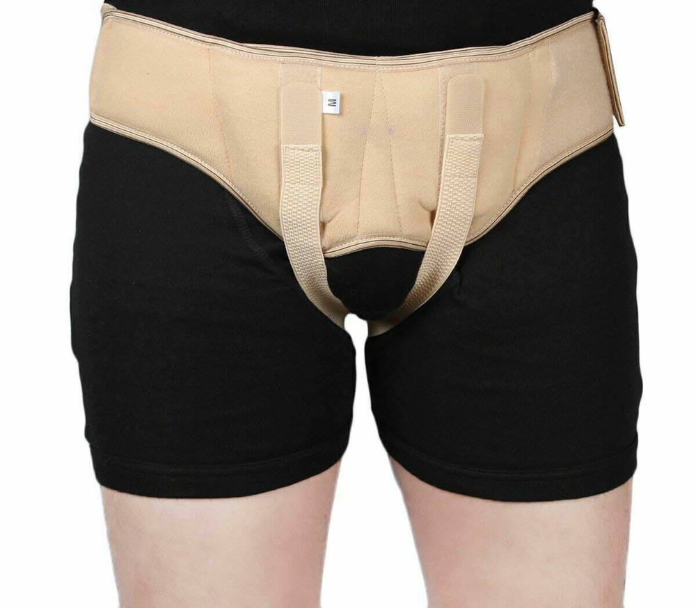Hernia Belt Groin Inguinal with double Truss brace Pads Inch Large