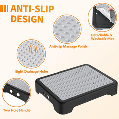 One Step Stools for Adults, Portable Safety Step Platform for Seniors Small Plas