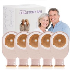 100 Pcs Colostomy Bags,20-65mm Ostomy Supplies, One-Piece Ostomy Bags for