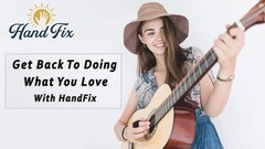HANDFIX-The One and Only Patented Finger Brace for 1 Count (Pack of 1), Black