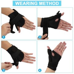 Thumb Wrist Support Brace Carpal Tunnel Sprain Splint Arthritis Left Right Sport