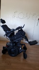 Permobil Power Wheelchair Tilt-In-Space Reclining Joystick 35hr Battery Black