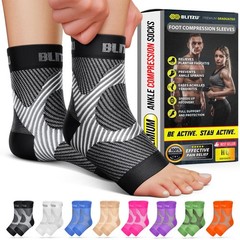 Compression Socks for Plantar Fasciitis, Large/X-Large (1 Pair), Black