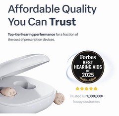 Audien Atom One OTC Hearing Aids Wireless, Rechargeable, Beige BRAND NEW SEALED