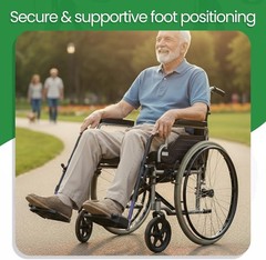 Comfortable Swivel Wheelchair Footrests – Easy Installation, Height Adjustable
