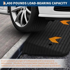 Explorehorizon 4 Rise Threshold Ramp Doorway Rubber Power Wheelchair Ramp