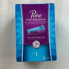 Poise Impressa Bladder Support Tampons, Size 1, 21 Count, Exp2023 FREE SHIP Read