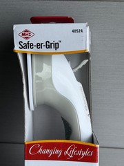 MHI Safe-er-Grip Bathtub & Shower Handle 12 White Suction Cup Mount 40524 Assist