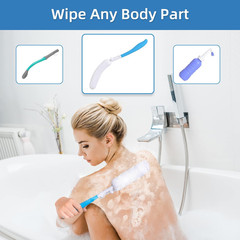 Toilet Aids Set for Wiping – Long Handle Butt Wiper for People Overweight, Elder