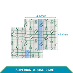 50 Pcs Chest Port Shower Cover Waterproof Adhesive Bandage Protector 4 X 4 In…
