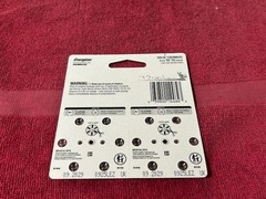 LOF OF (5) 12 PACK ENERGIZER SIZE 10 HEARING AID BATTERIES 10CR-12ENRUS NEW