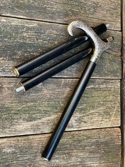 Vintage Brass Derby Head Handle Antique Victorian Wooden Walking Stick Cane Gift