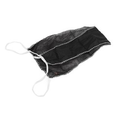 50 Pieces Women Disposable Underwear Thong Panties Black Non Woven Fabric for SP