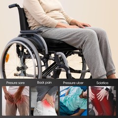 16″x16″ Wheelchair Cushions with Cotton Fill – Removable Washable Cover & Car…