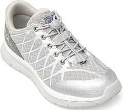 Women’s Orthopedic Silver Shoe With Gray Sole – Optima Molliter
