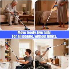 6 Pack 32″ Heavy Duty Trash Grabber Tool – Foldable Reacher with Ergonomic Handl