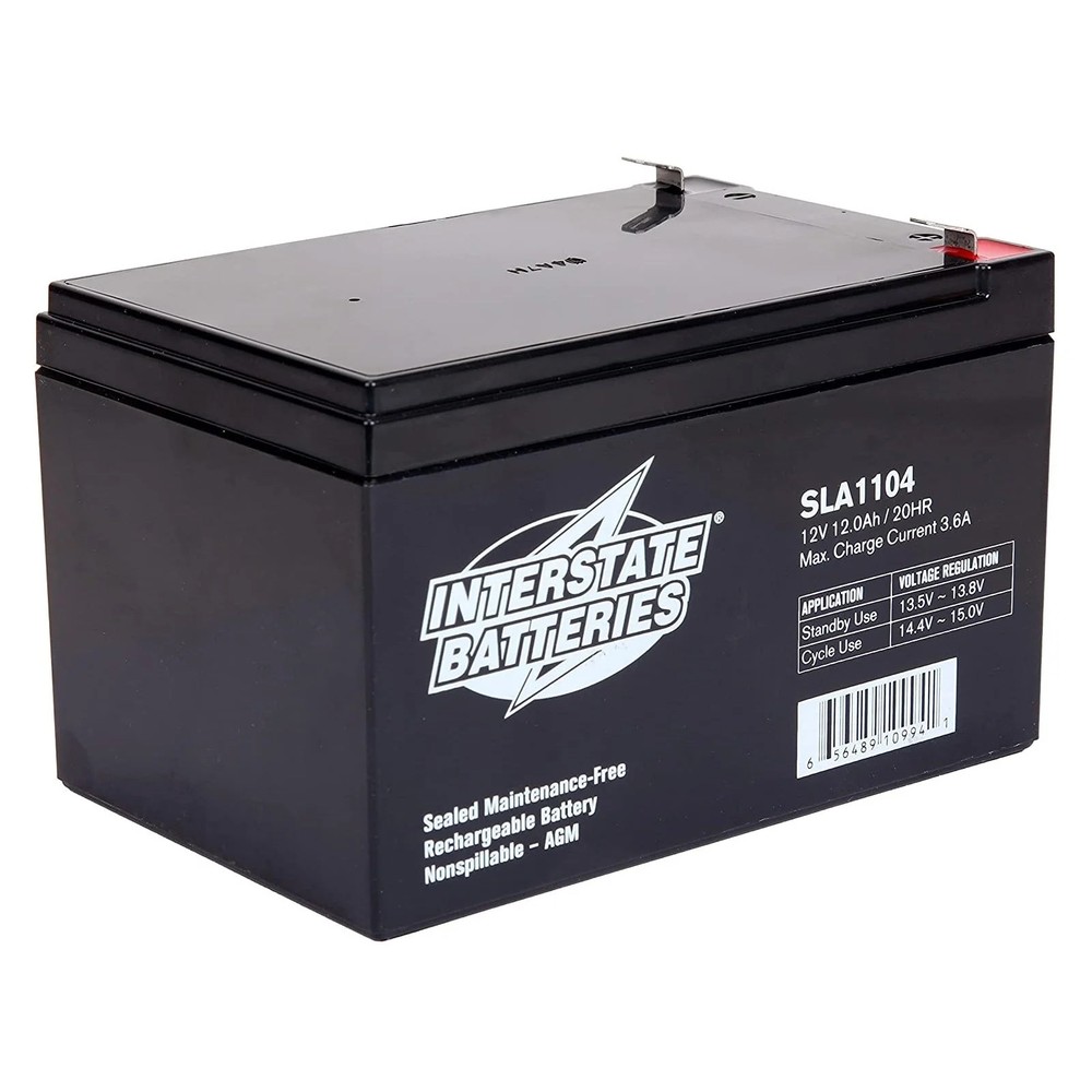 Interstate SLA1104 12V 12Ah AGM Scooter Battery Replacement – Pride, Golden Tech