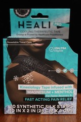 HEALI PRO Cooling Kinesiology KT Tape w/ Magnesium & Menthol 20 PreCut Strips