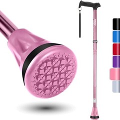 Walking Cane-Foldable,Adjustable,Collapsible,Heavy Duty All Terrain Tip