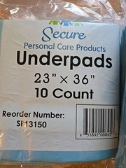 Secure Personal Care Underpads 23″ X 36″ SP13150 12 PACKS =120 Pads Sealed
