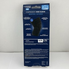 Copper Fit Ice Knee Compression Sleeve Infused Menthol S/M 12”-16” Black – 1 ct