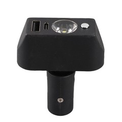 Electric Wheelchair Light 3 Pin XLR Head USB Charging Adjustable Angle LED BEA