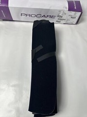 ProCare Quick-Fit 20 Inch Knee Support Wrap Hook and Loop Fastener Black